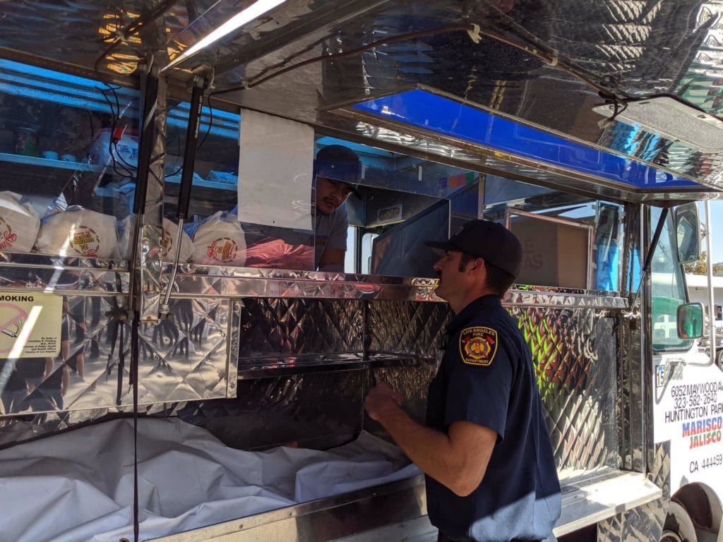 LeBron James sends taco truck to help feed first responders and firefighters battling the Getty Fire