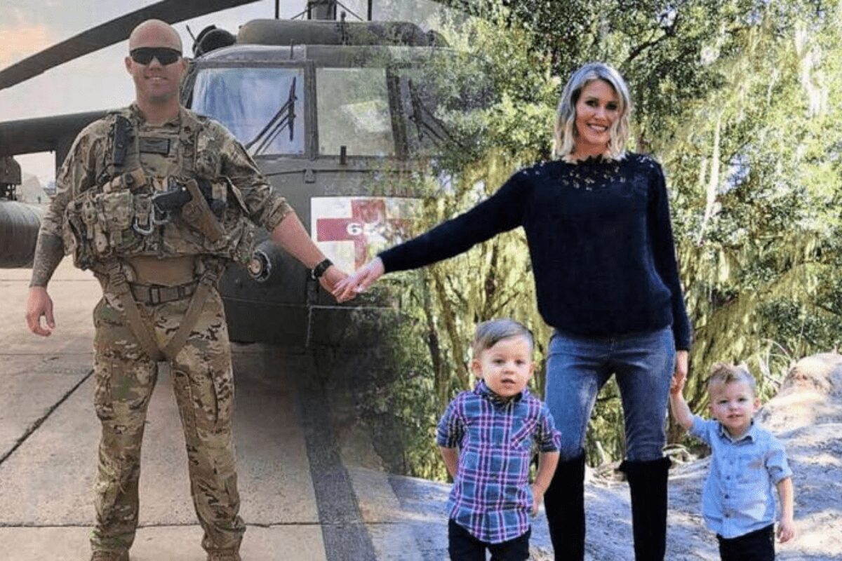 Mom of two brilliantly edits annual Christmas card to include military husband who’s serving overseas.