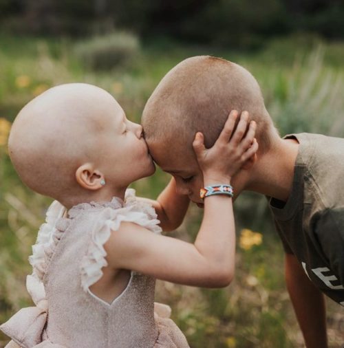 After chemo took her hair, family lets little girl battling cancer shave their heads to show they’re all in it together.