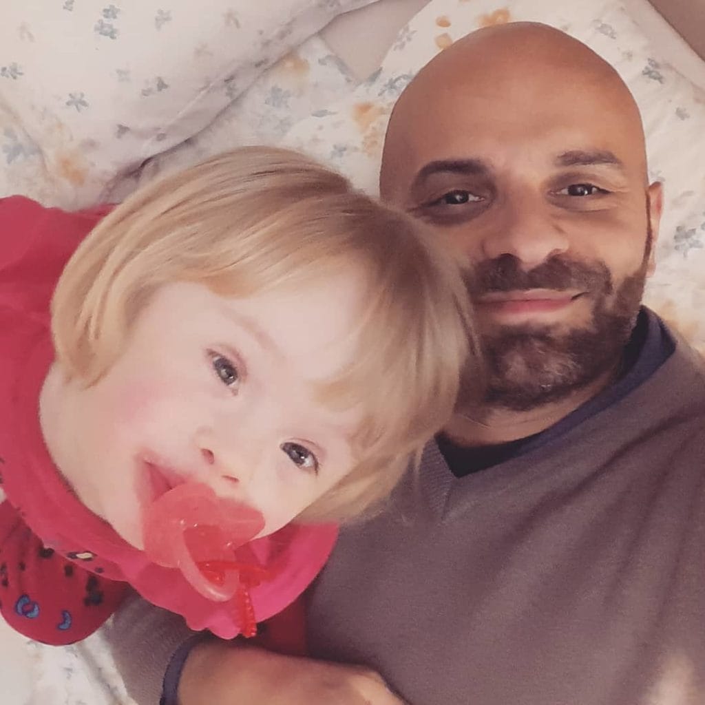 Single gay dad adopts girl with down syndrome who was rejected by 20 families. Courtesy of Luca Trapanese