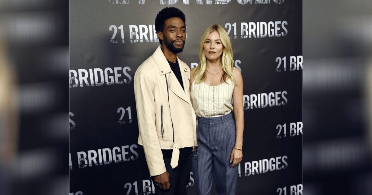 Chadwick Boseman cut his own salary to increase his costar Sienna Miller's pay on '21 Bridges'