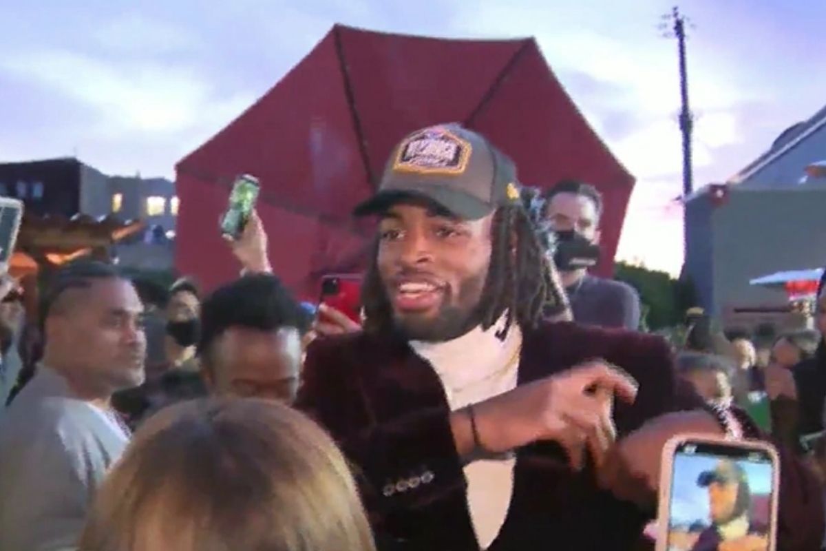 NFL 1st round draft pick, Najee Harris, holds draft party at homeless shelter where he used to live