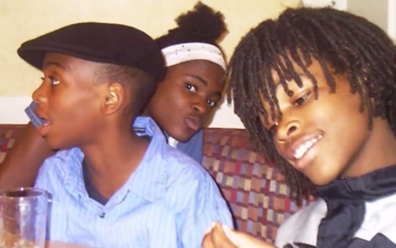 A young Najee Harris and his siblings.