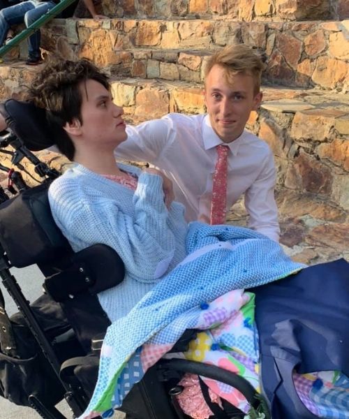 Carson Preece takes Isabelle to special needs prom.