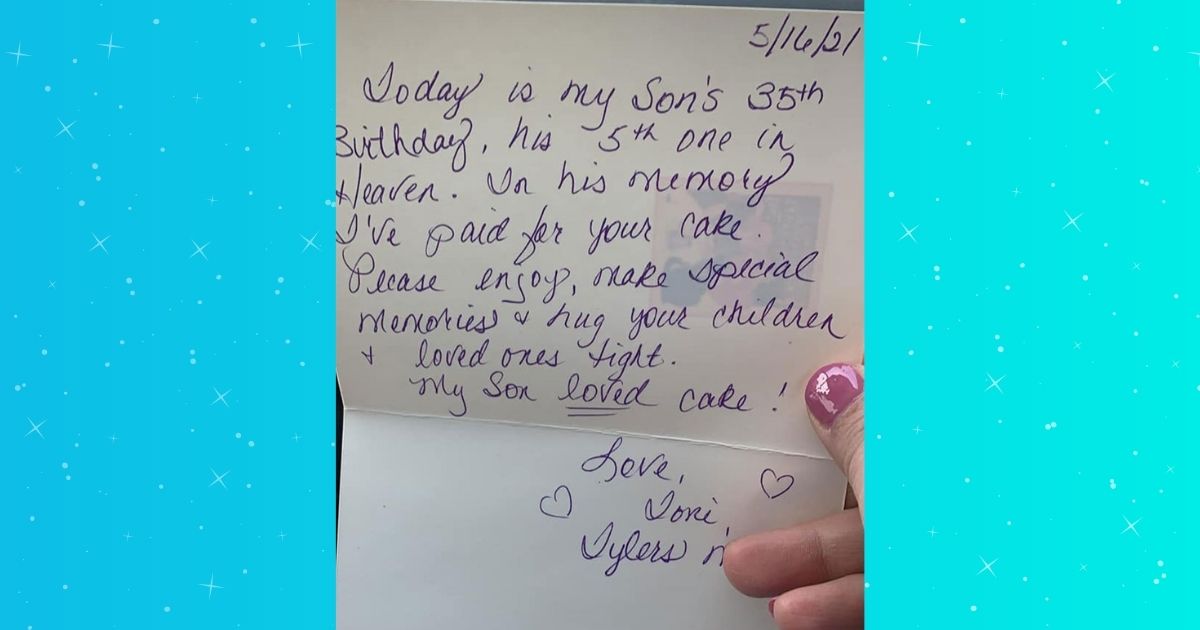 Woman pays for stranger’s cake in honor of her late son’s 35th birthday