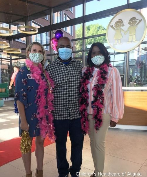 Susan Ellis and Rodney and Tia Wimbush pose together before undergoing kidney transplants.