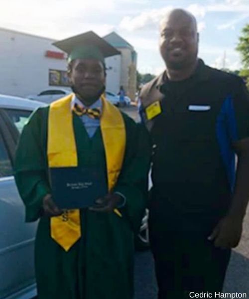 Waffle house employees rally behind coworker to help him attend high school graduation.