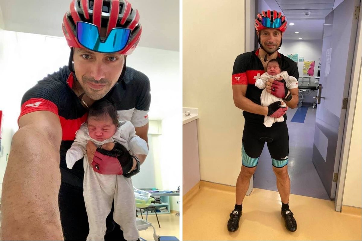 Lebanese doctor rides his bike 8 miles to deliver a newborn baby after running out of gas