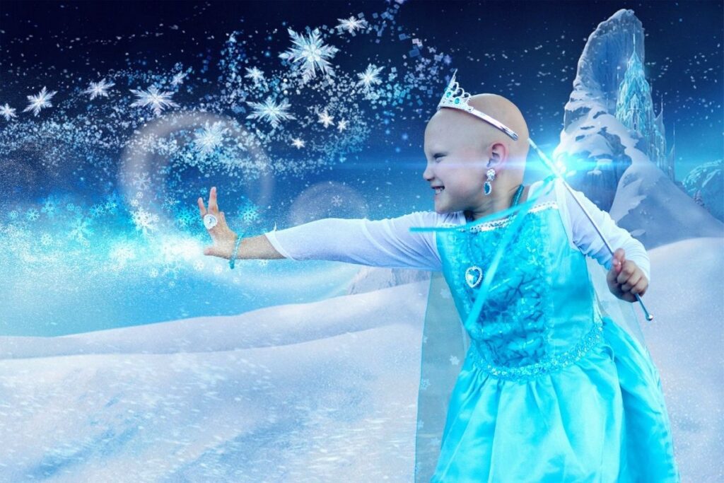 Photographer transforms critically ill little girl into the Disney Princess of her dreams.