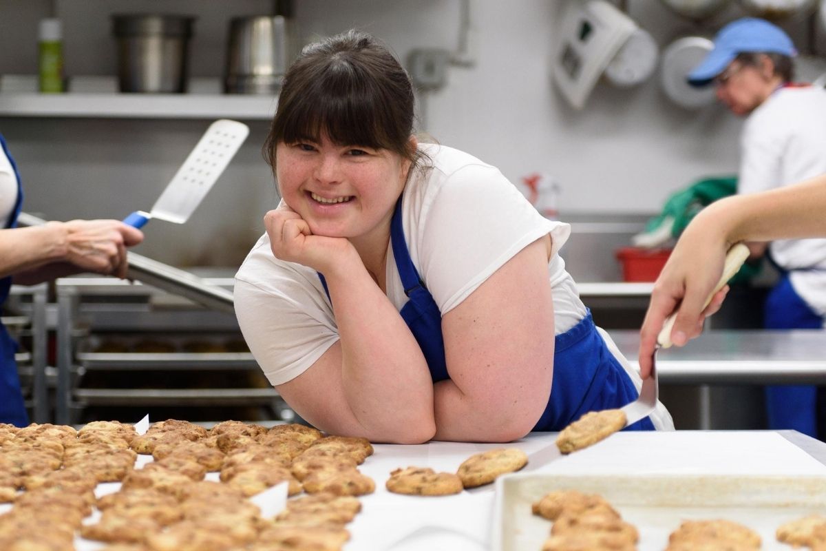 CEO with Down syndrome starts successful cookie company that employs others with disabilities.