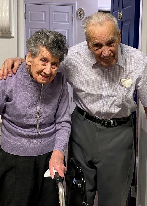 Ron and Joyce Bond happily married 81 years. 