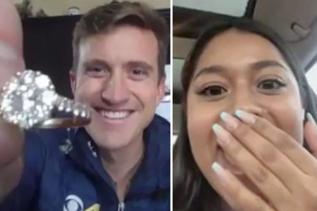 Woman cries happy tears when reporter surprises her with lost engagement ring after viral story